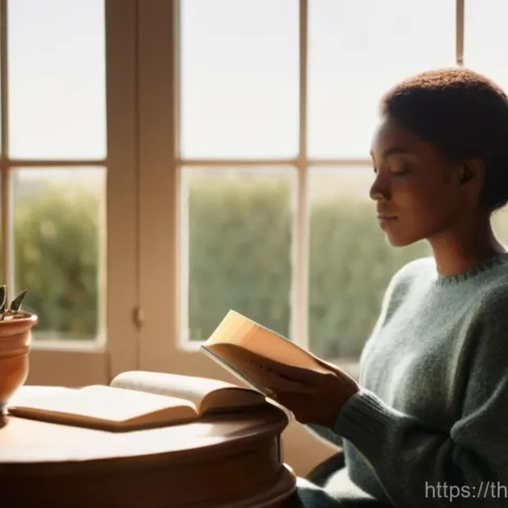 과거 자아 화해를 위한 첫 단계 - **Prompt for Inner Reflection and Acceptance:**
    "A serene portrait of a person (appearing to be ...