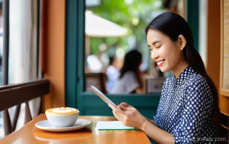자아 화해를 위한 온라인 프로그램 추천 - **Prompt: Serene Digital Mindfulness in an Urban Thai Apartment**
    A close-up of a person's hands...