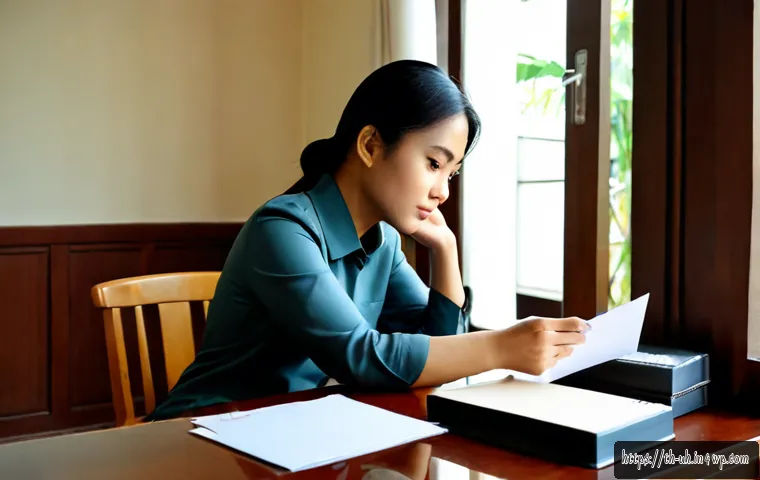 Home 17 자아 화해 과정에서의 피드백의 중요성 - Photorealistic Thai woman in her late 30s seated at a tidy wooden desk in a warm Bangkok apartment, ...